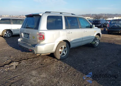 2006 Honda Pilot Ex-L from USA, damaged, VIN 5FNYF18506B006821
